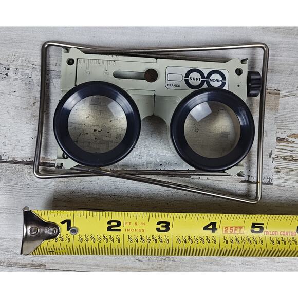 VTG SRPI MORIN Stereoscope Viewer W/Case Cartography Optics Tool FRANCE RARE - Picture 9 of 10